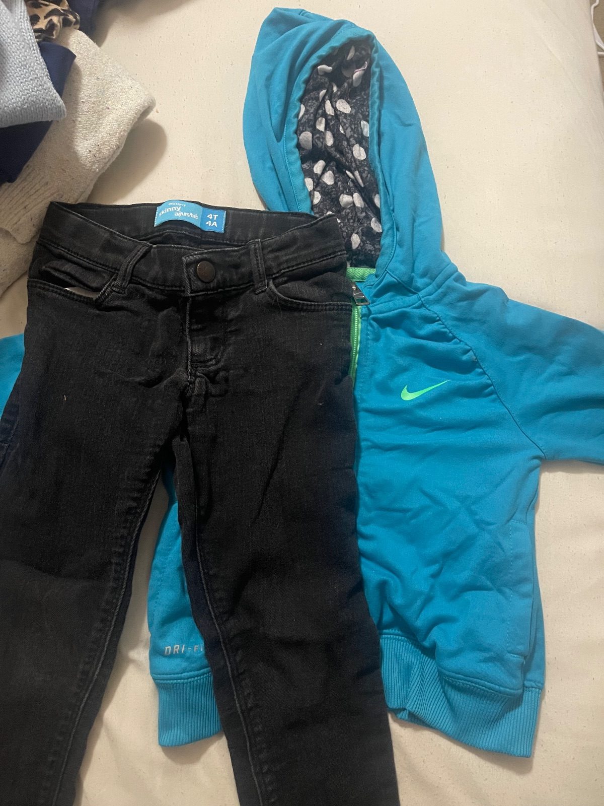 Blue Nike Jacket + Black jeans
